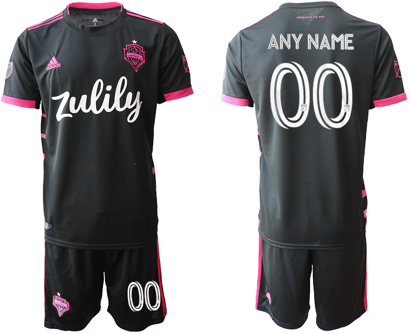 Men 2020-2021 club Seattle Sounders away customized black Soccer Jerseys->seattle sounders jersey->Soccer Club Jersey